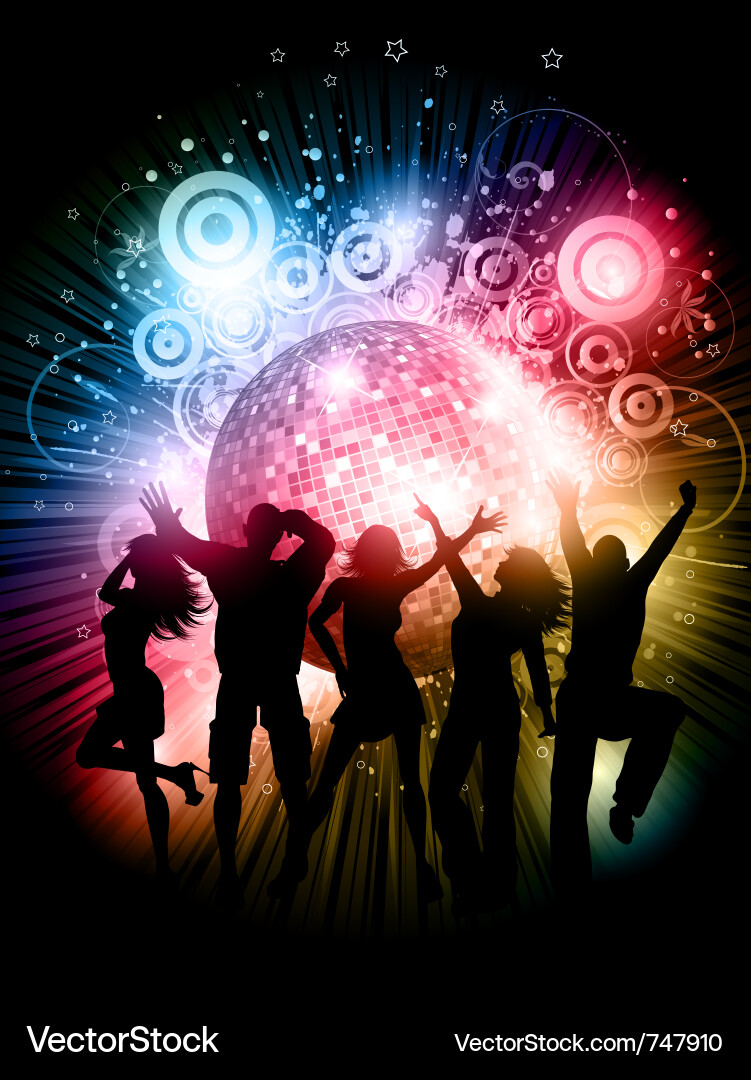 Disco Party Ball Vektorbild
