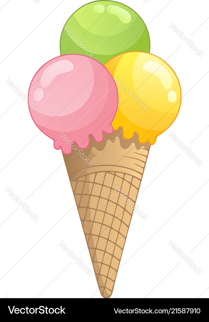 Ice cream theme image 1 Ice cream theme image 1 Vector Image