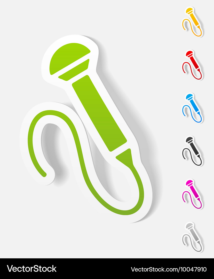 Realistic design element microphone Vector Image