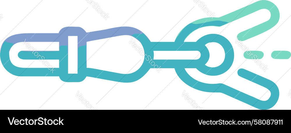 Broken Chain Link with Tool Vector Image