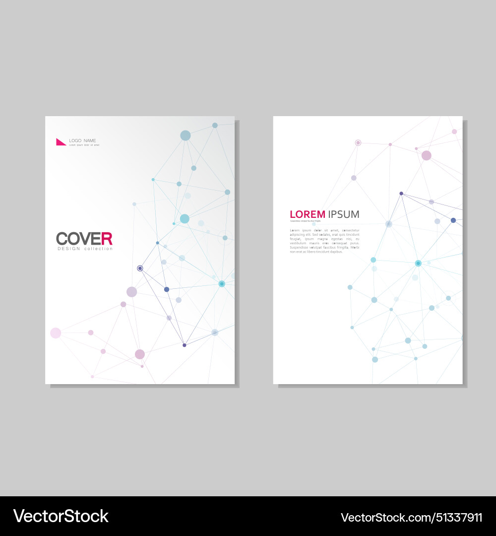 Cover templates brochure vector image