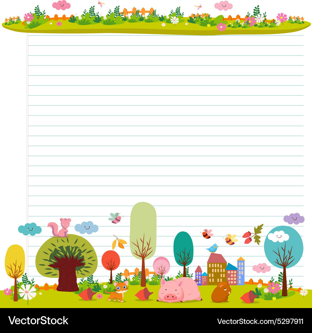 Designelemente für Notebook Tagebuch Abschied Sommer Vektorbild