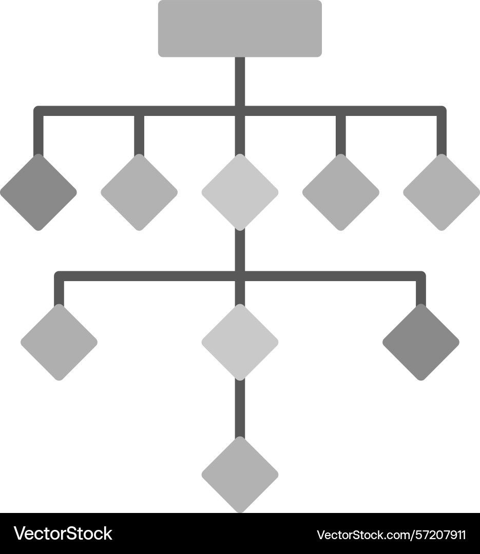 Flowchart icon vector image