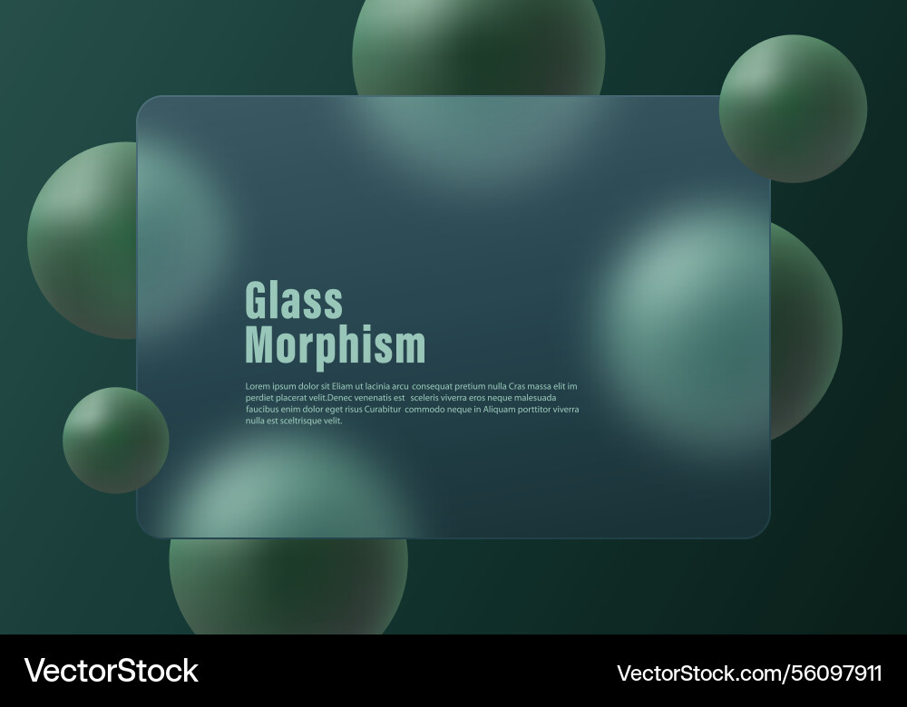 Gradient dark background in glass morphism style Gradient dark background in glass morphism style vector image