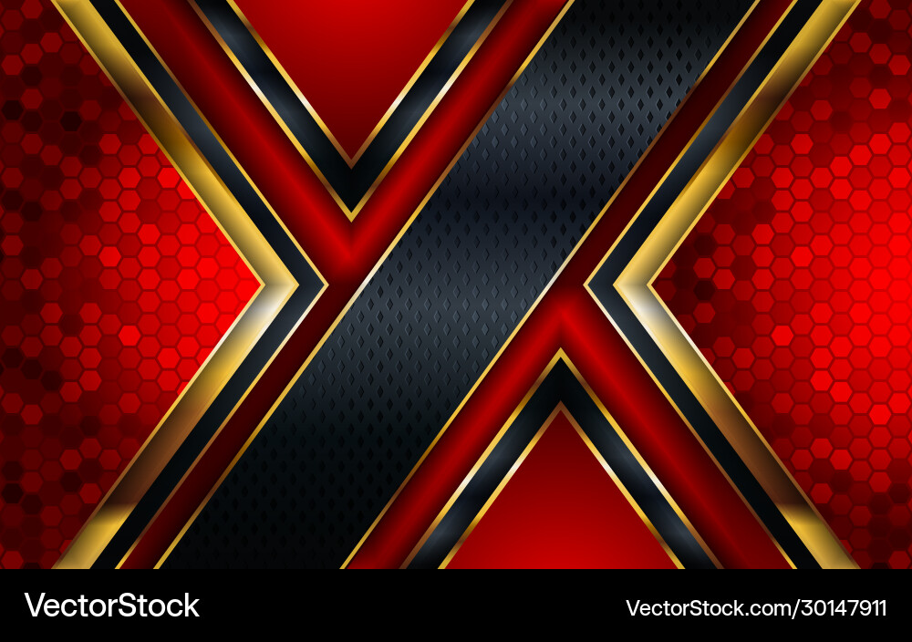 Luxury red gold and black combination background Luxury red gold and black combination background vector image