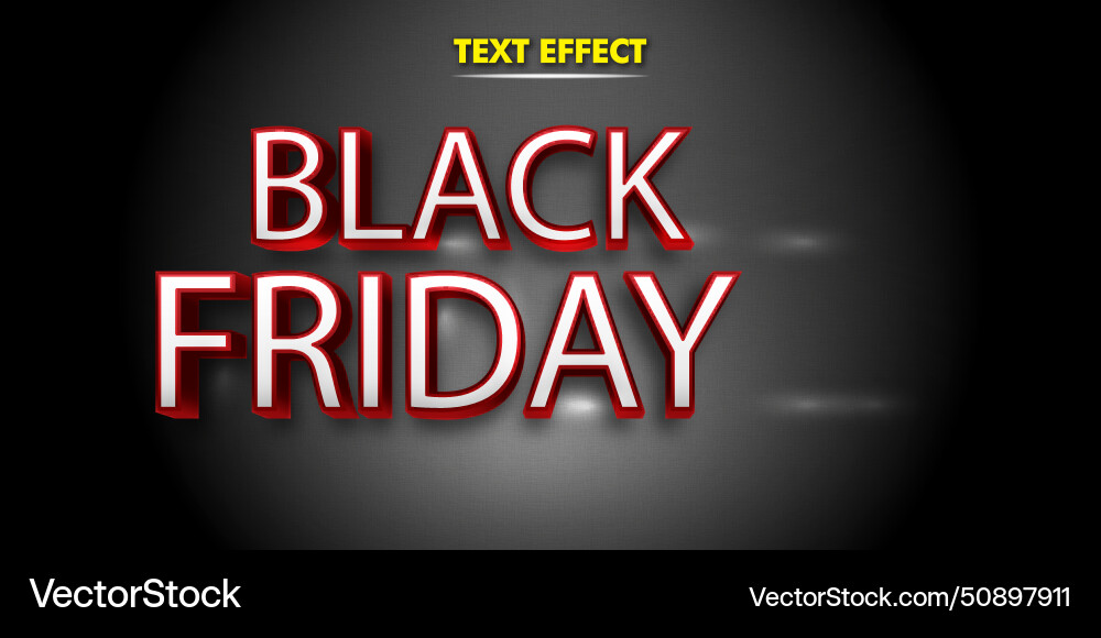Modern poster design template 3d text effect mock Vector Image