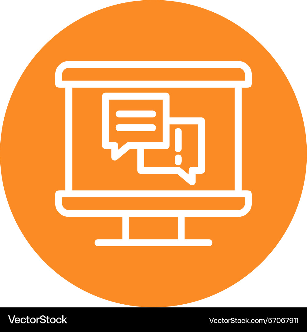 Qa session line circle style icon design vector image