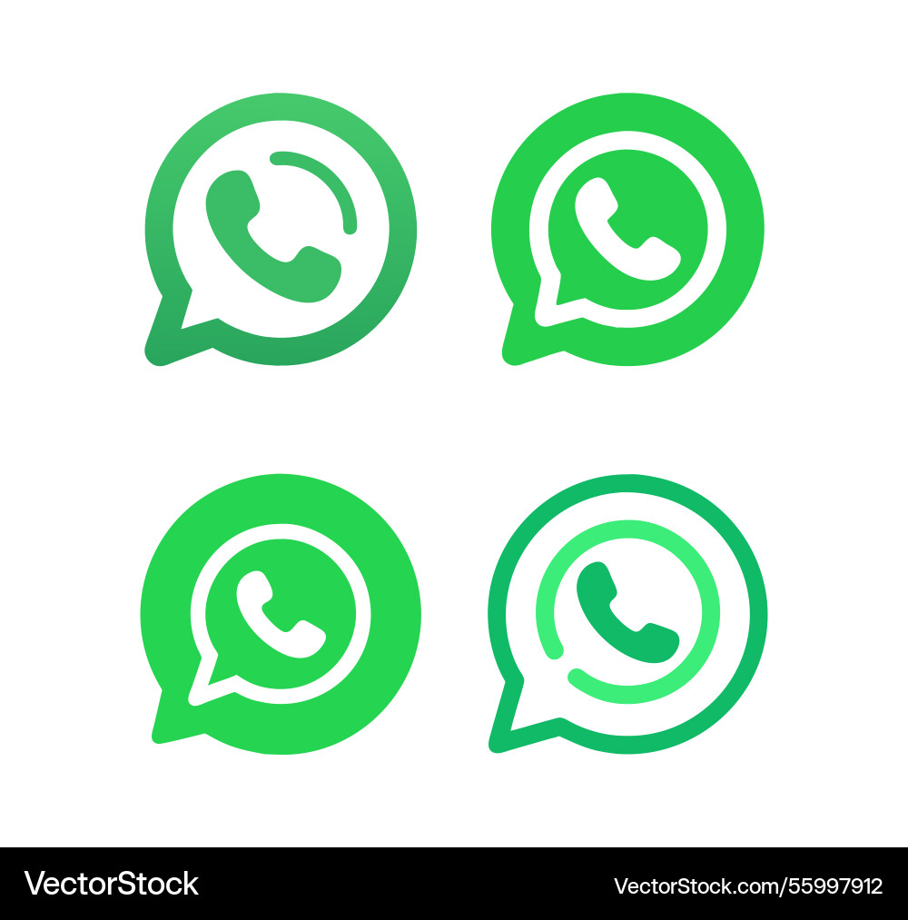 A set of whats up icon for web design A set of whats up icon for web design vector image