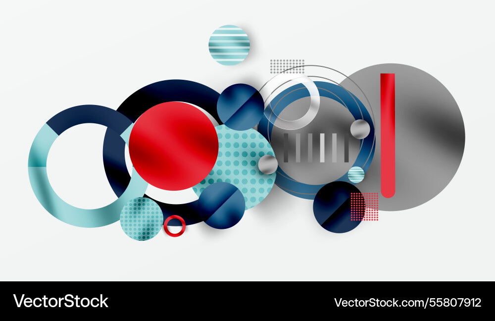 Abstract geometric background with overlapping Vector Image