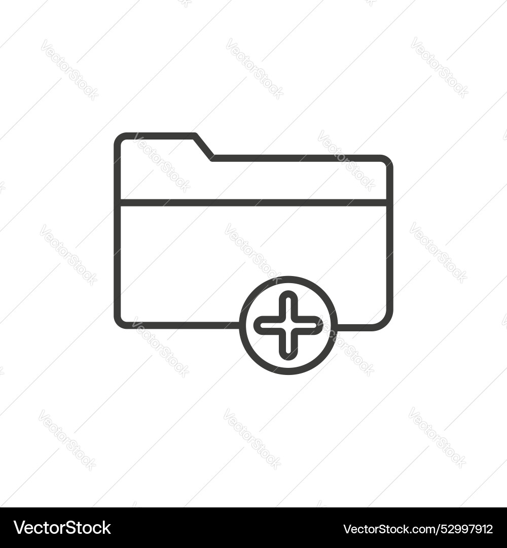 Add folder icon set new file symbol create Add folder icon set new file symbol create vector image
