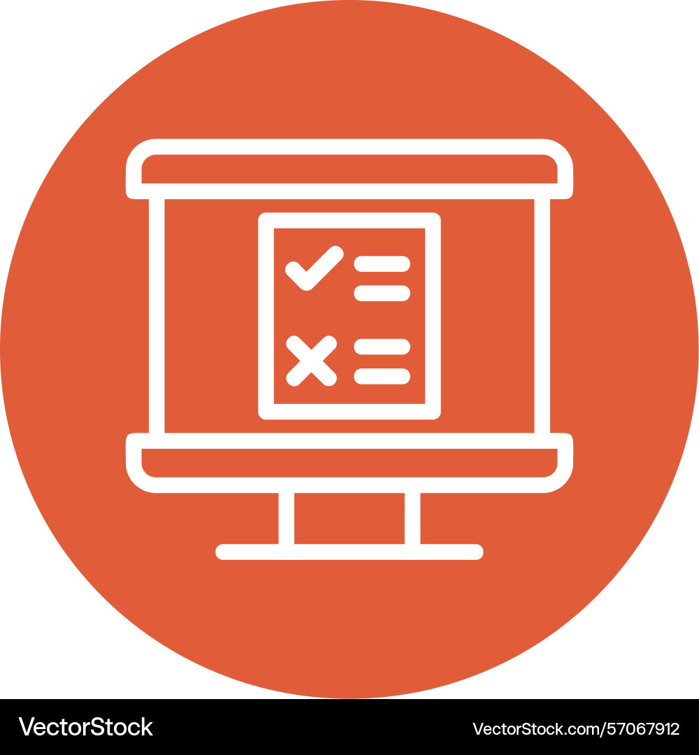 Feedback form line circle style icon design vector image