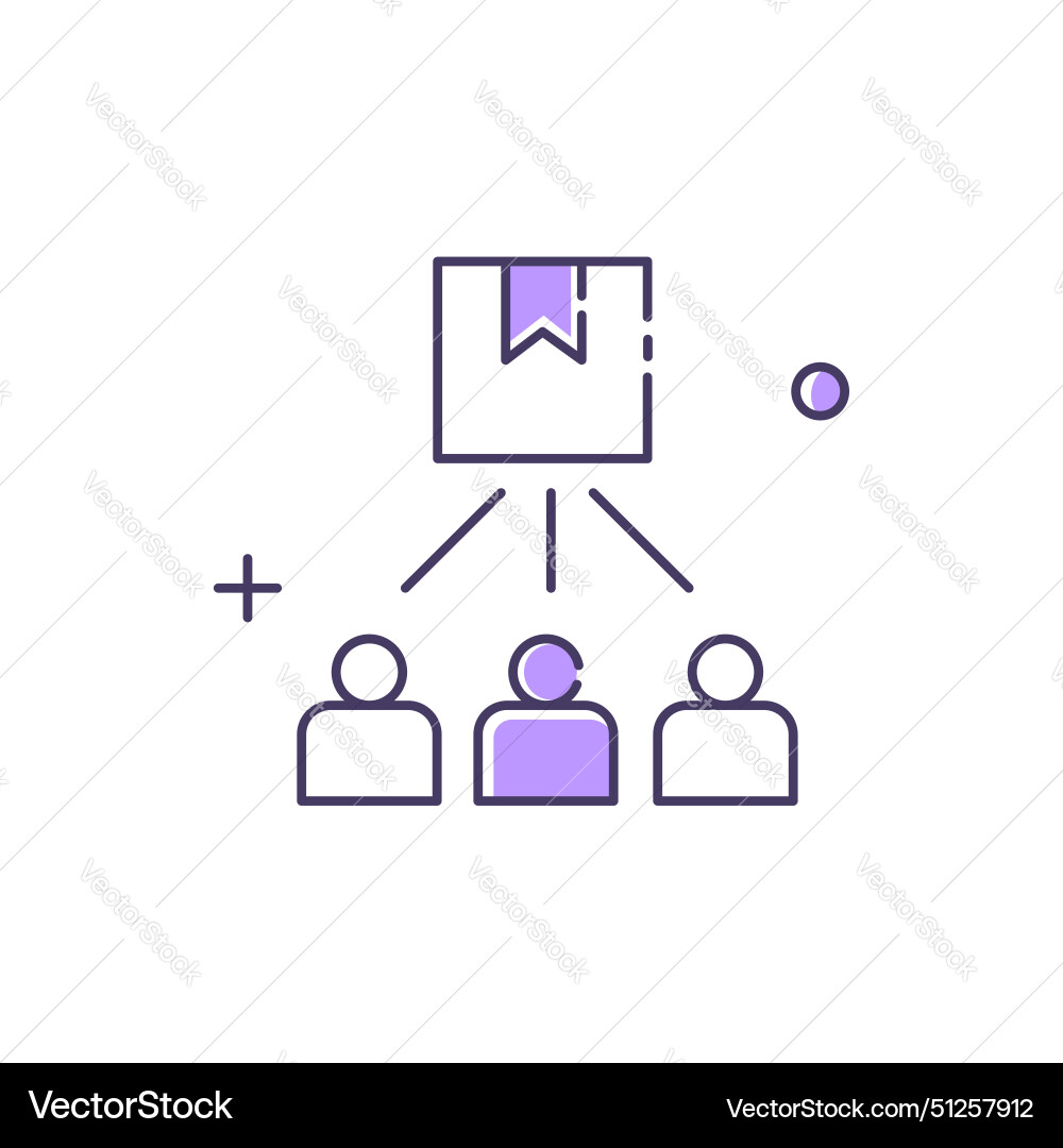 Predictive demand forecasting icon design vector image