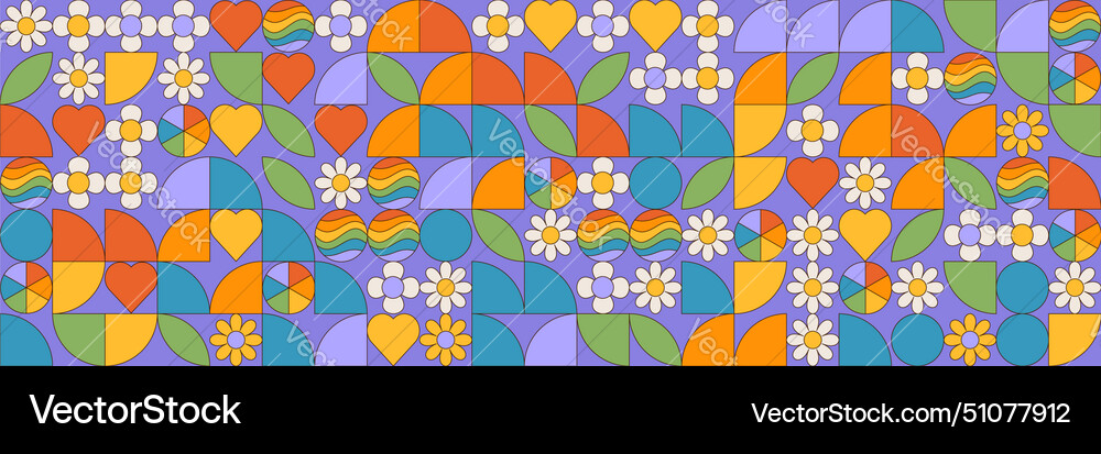 Seamless pattern with simple geometric Seamless pattern with simple geometric vector image