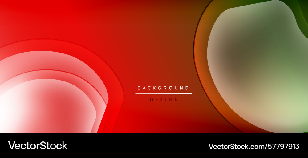 Abstract red green gradient layers create flowing Abstract red green gradient layers create flowing Vector Image