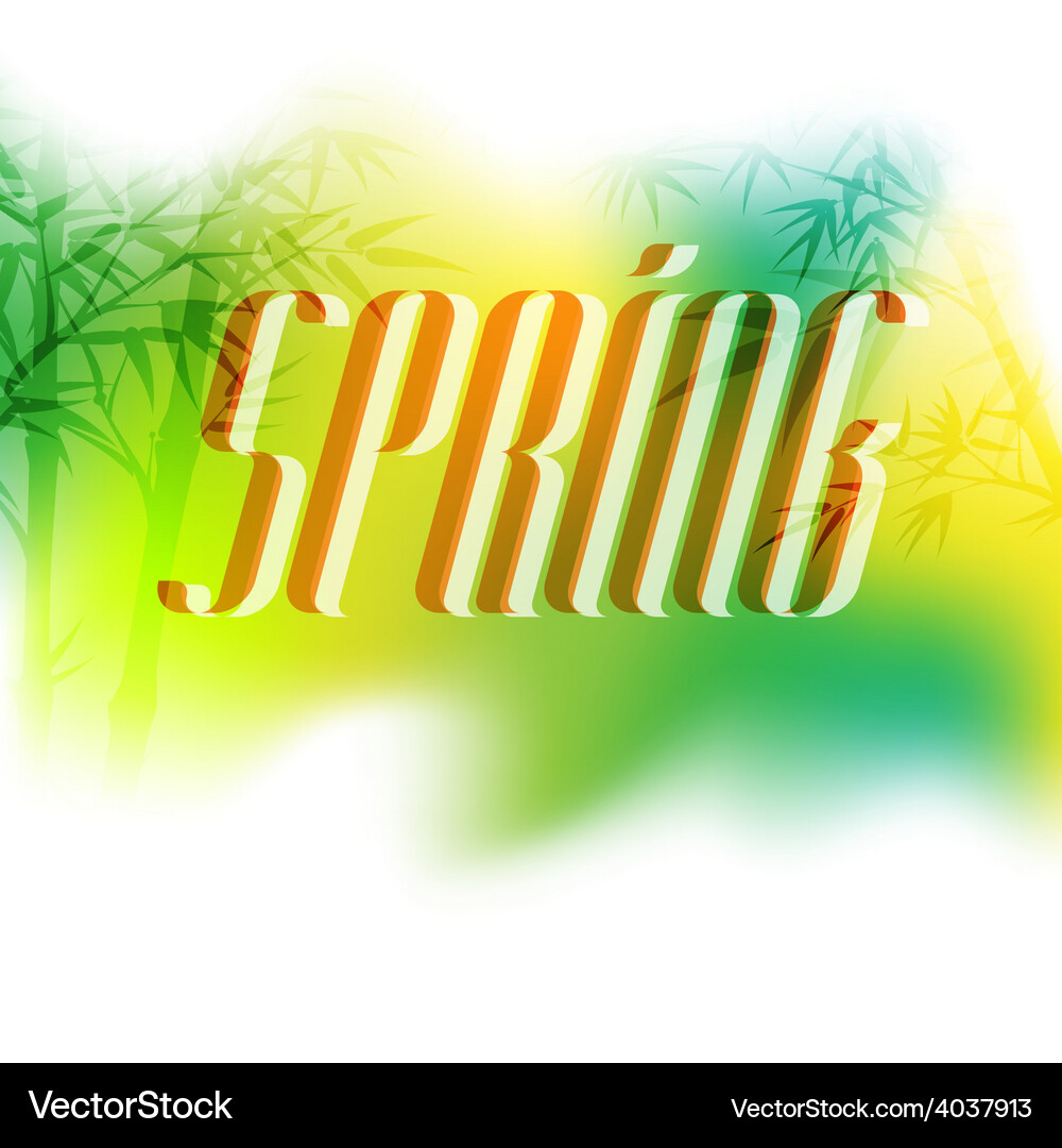 Beautiful spring background with trees elegant Vector Image