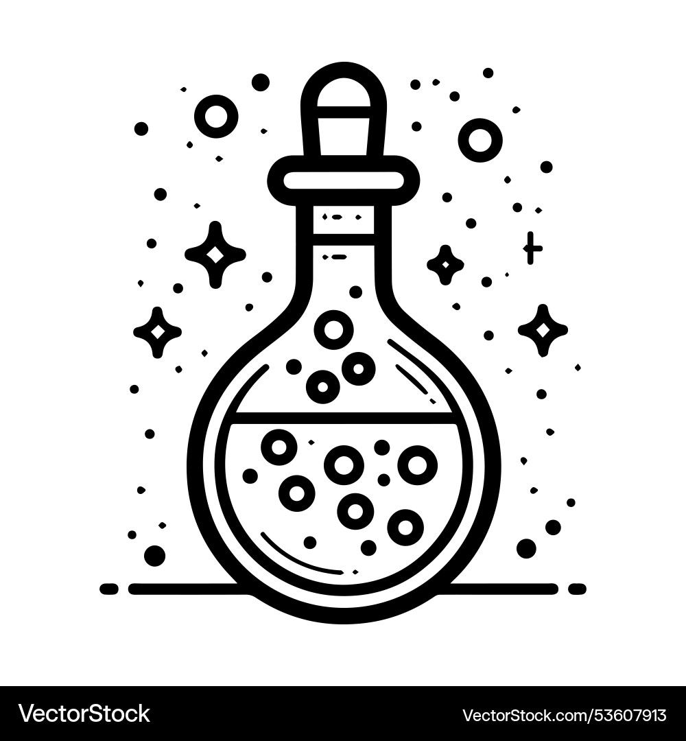 Lab experiment icon or modern line symbol vector image
