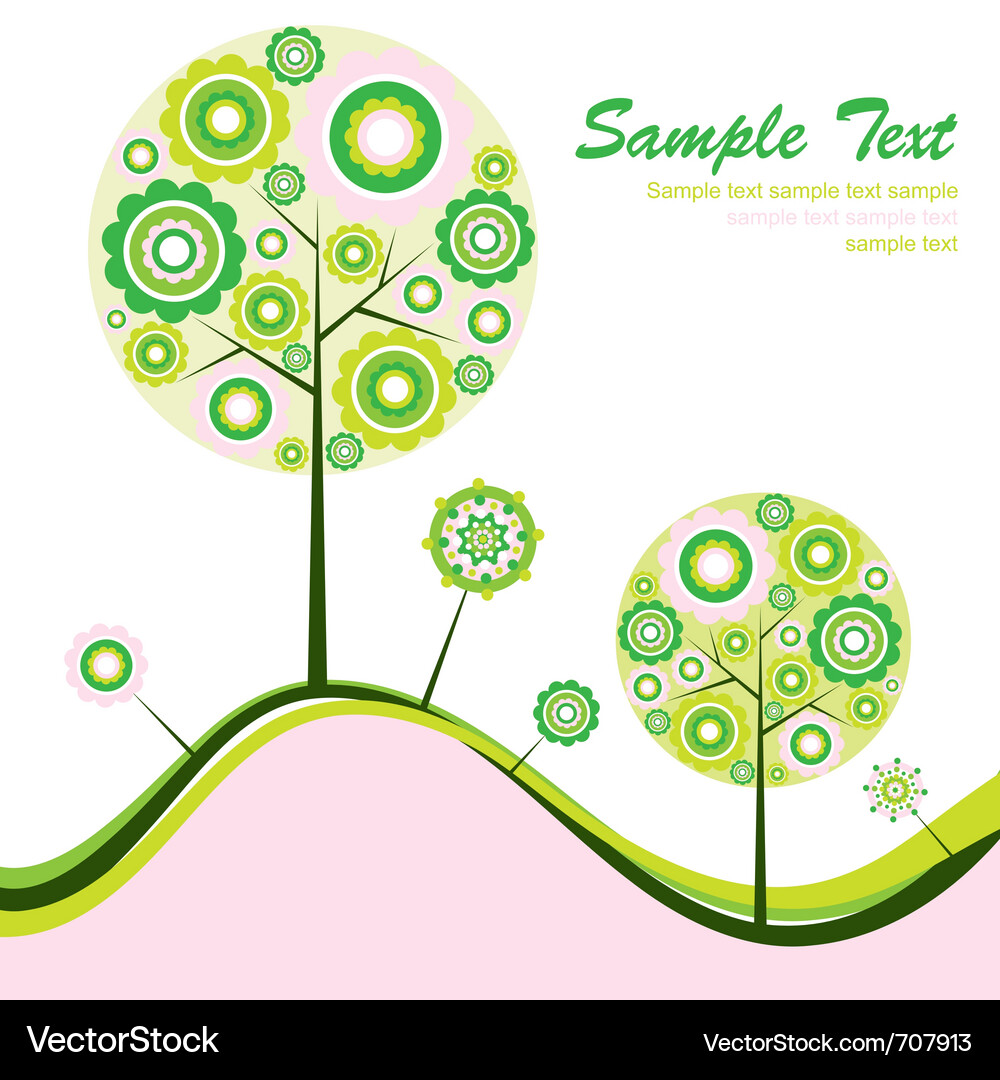 Tree abstract background Vector Image