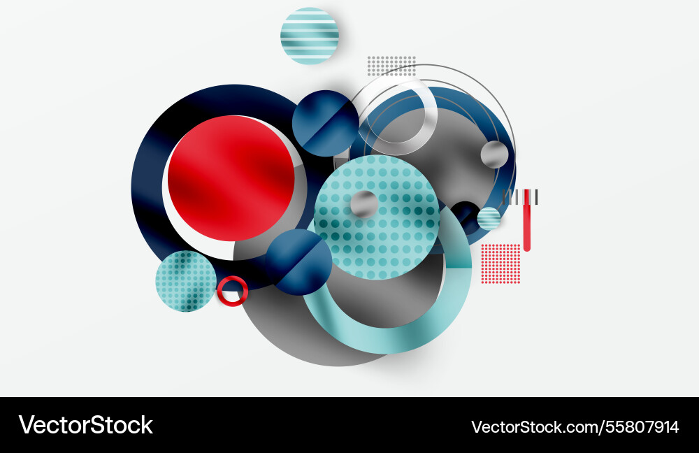 Abstract geometric background with overlapping Vector Image