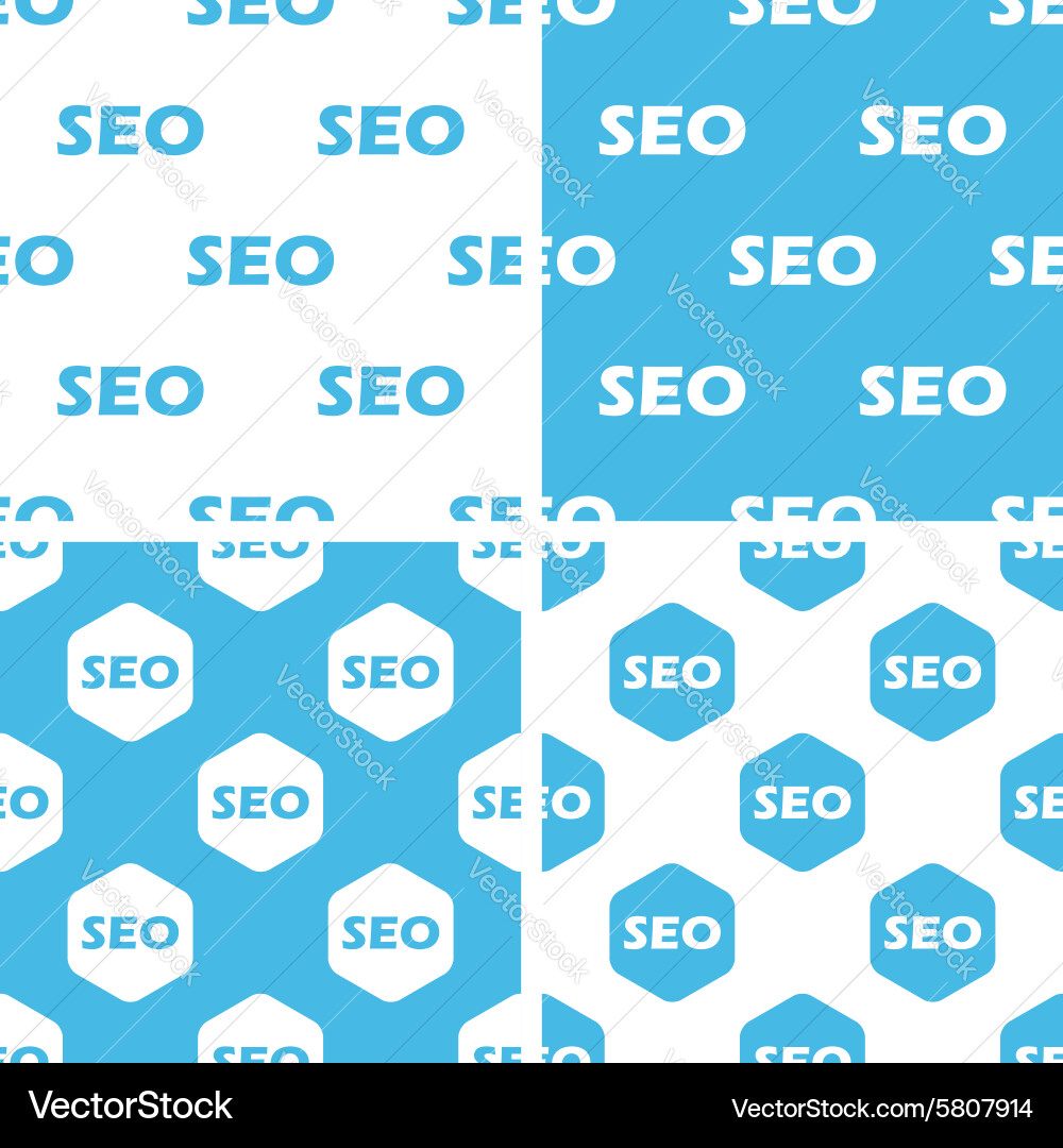 Seo patterns set Vector Image