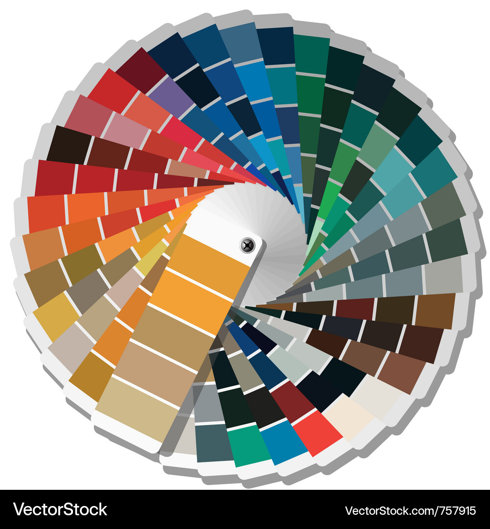 Color Swatch Palette Guide Vector Image