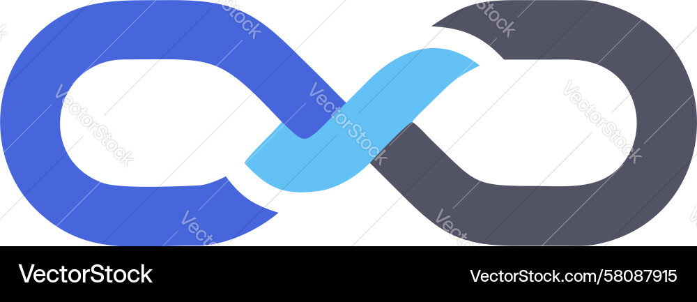 Infinity Chain Loop Icon Vector Image