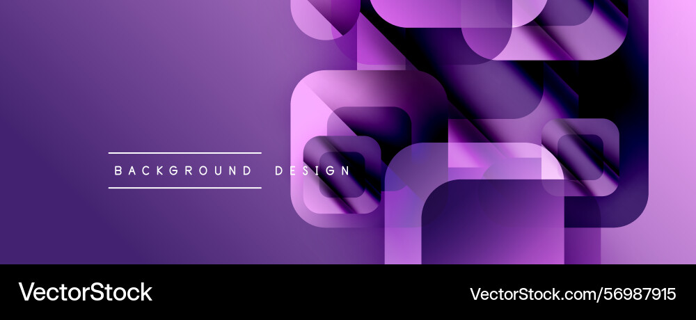 Purple abstract design overlapping rounded Purple abstract design overlapping rounded vector image