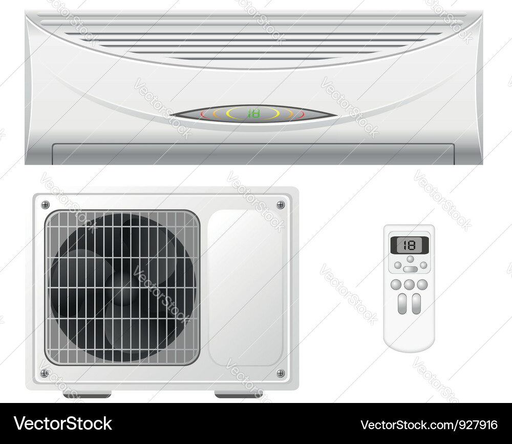 Air Conditioning Split System Vector Image