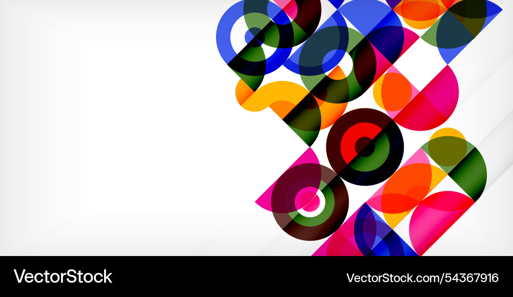 Minimal geometric abstract background circle Vector Image