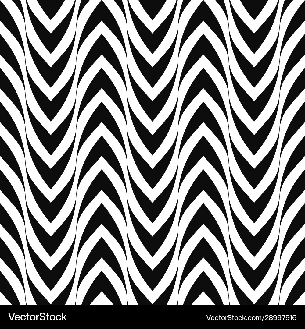 Seamless curve pattern zigzag striped Seamless curve pattern zigzag striped vector image
