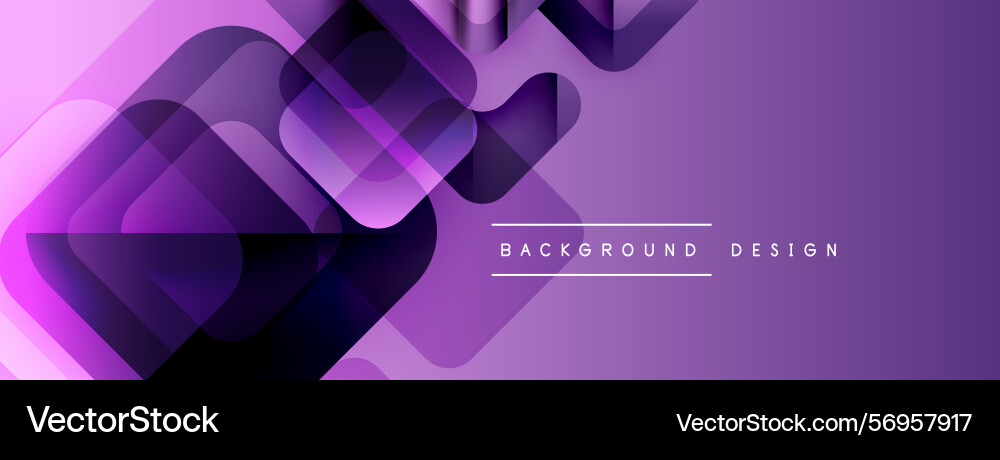 Abstract geometric shapes overlap creating Vector Image