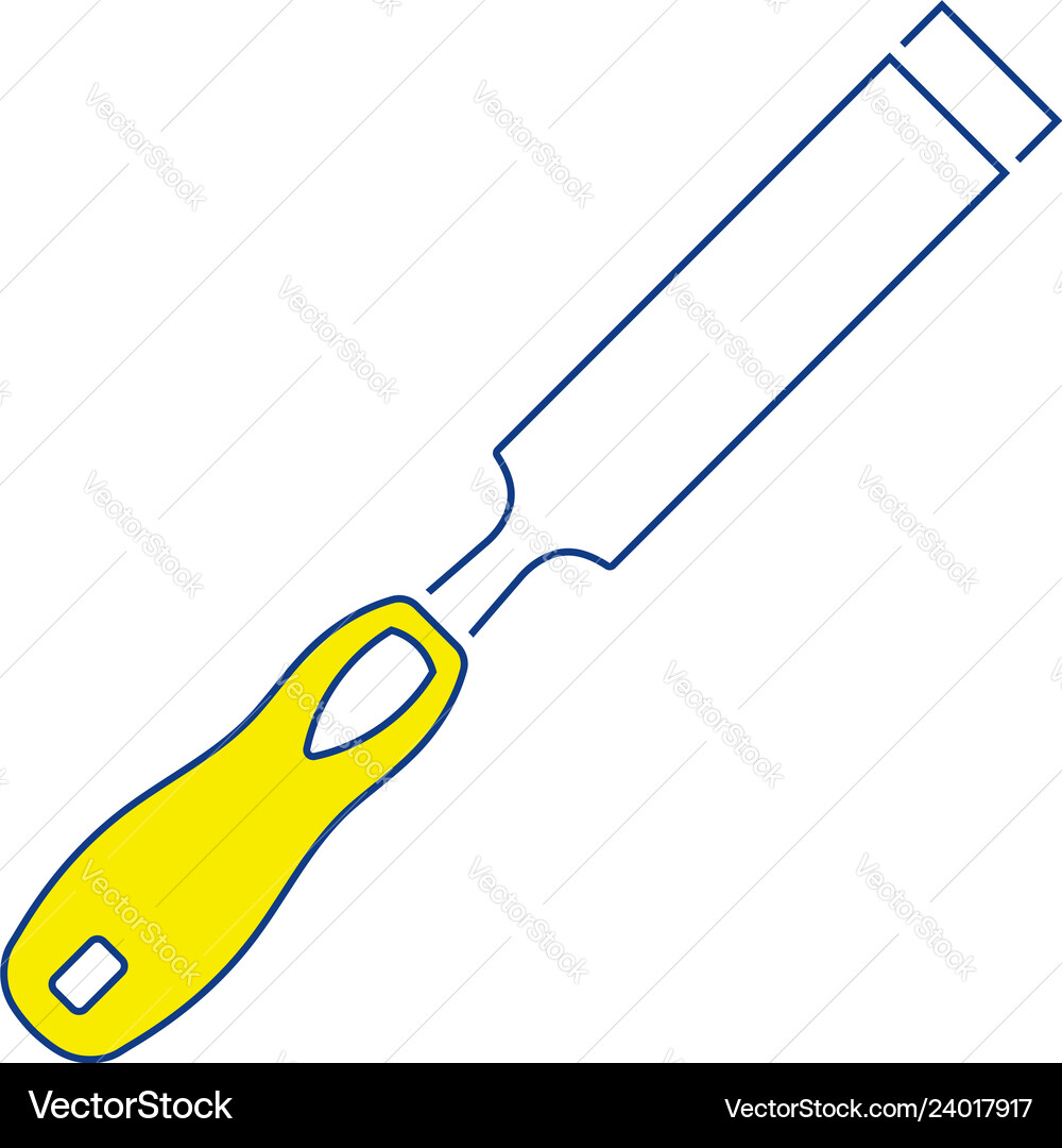 Icon of chisel Icon of chisel vector image