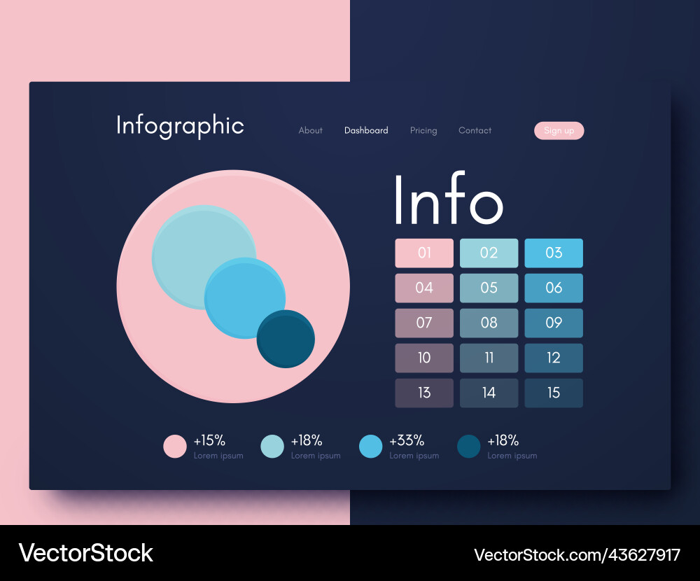 Modern infographic elements for business Modern infographic elements for business vector image