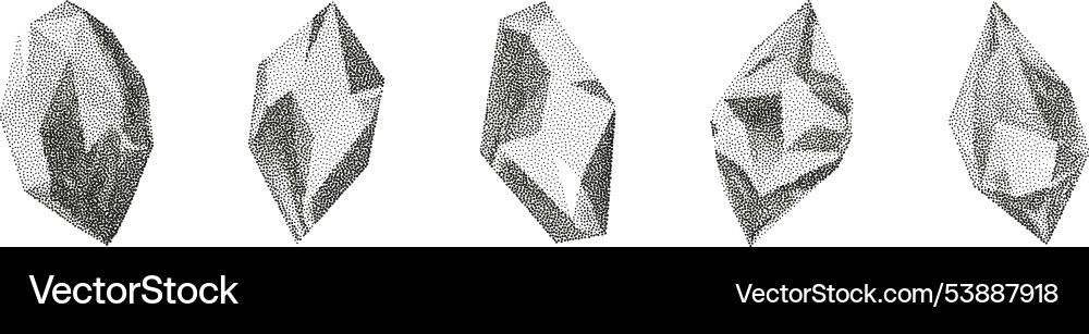 3d gradient geometric shapes with noise 3d gradient geometric shapes with noise vector image