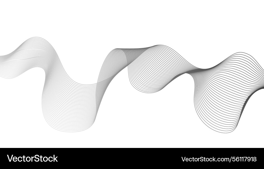 Abstract backdrop with grey wave gradient lines Abstract backdrop with grey wave gradient lines vector image
