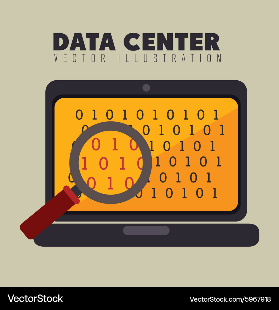 Data center and hosting Vector Image