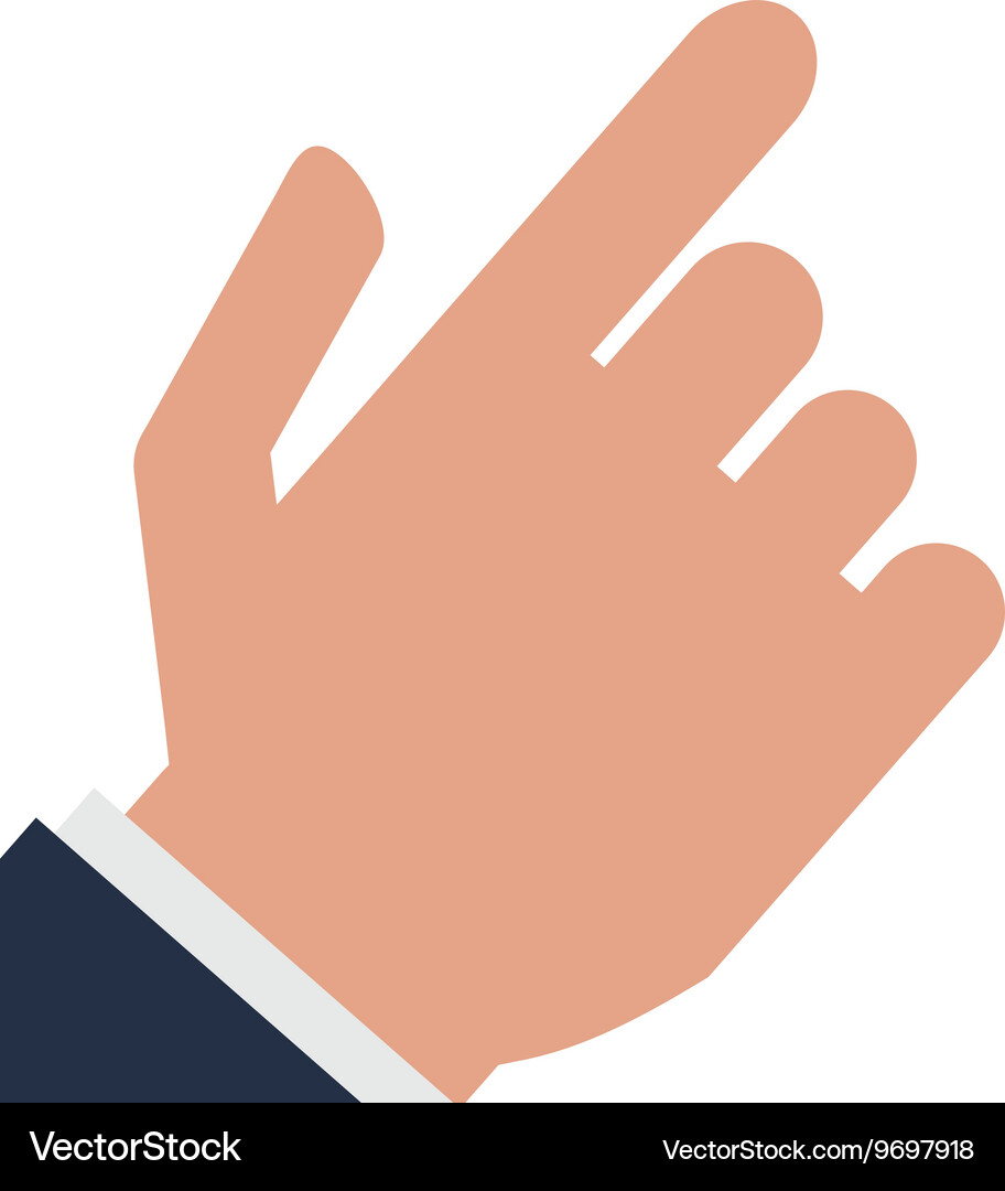 Hand pointing with index finger icon Vector Image