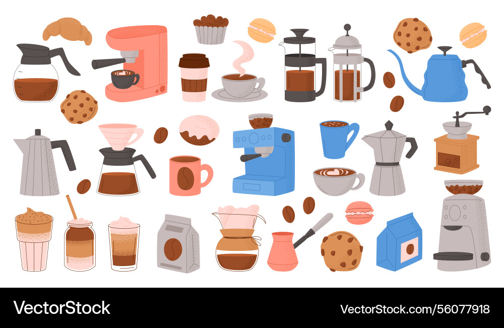 Kaffee Café Bohnenmaschine süßes Essen heiß arabica Kaffee Café Bohnenmaschine süßes Essen heiß arabica vektorbild
