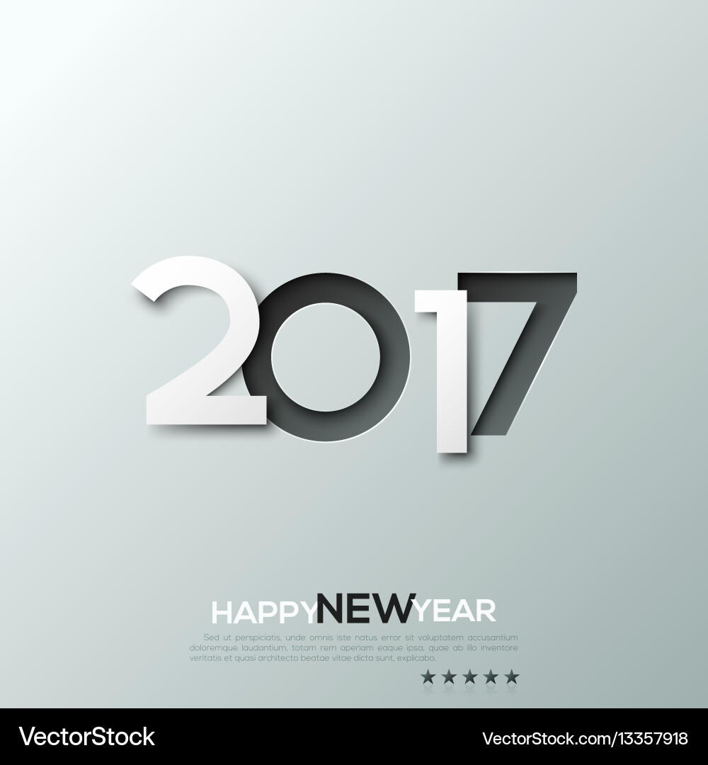 Neujahr 2017 Feiern Banner Vektorbild