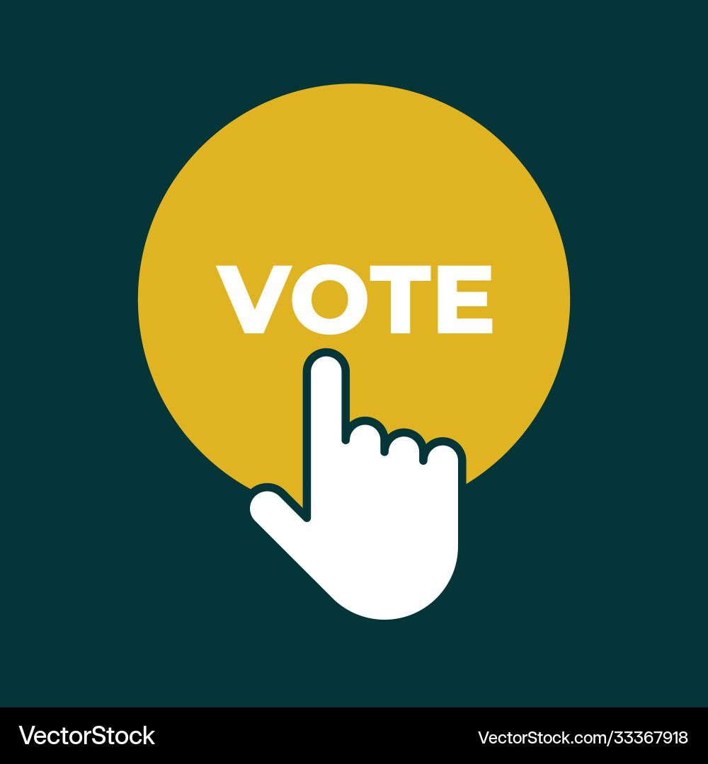 Voting 2020 Symbol mit Wahlsymbol Voting 2020 Symbol mit Wahlsymbol vektorbild