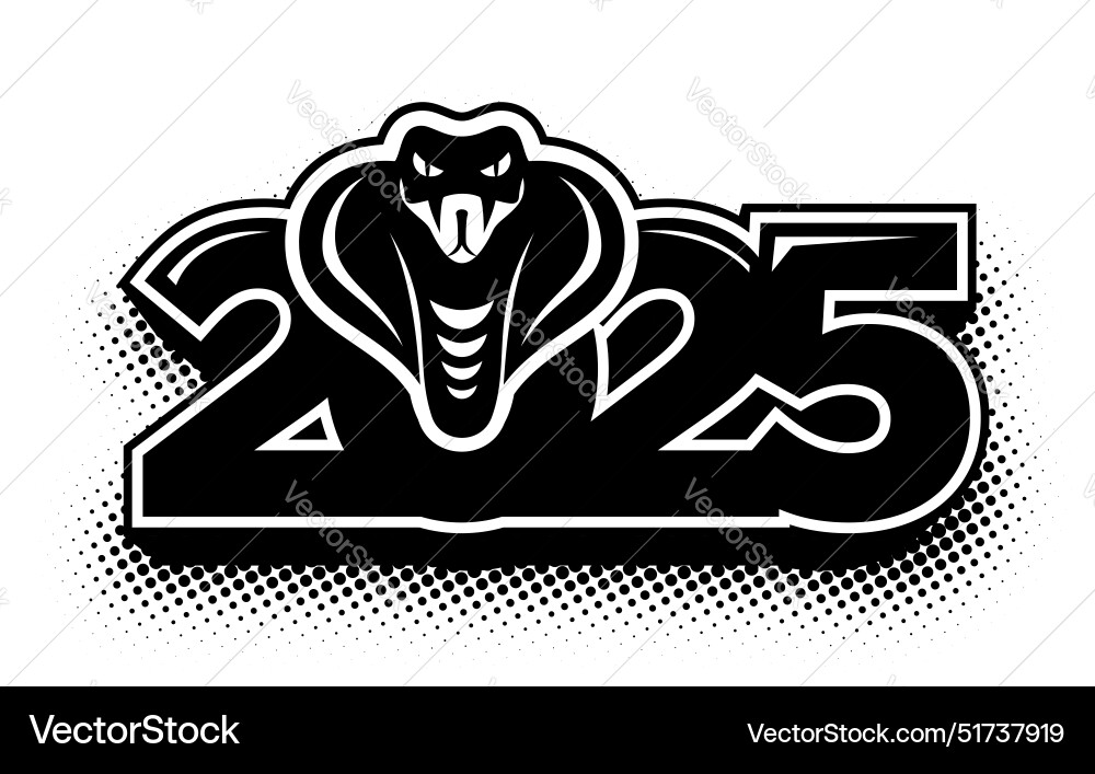 2025 snake year logo 2025 snake year logo vector image