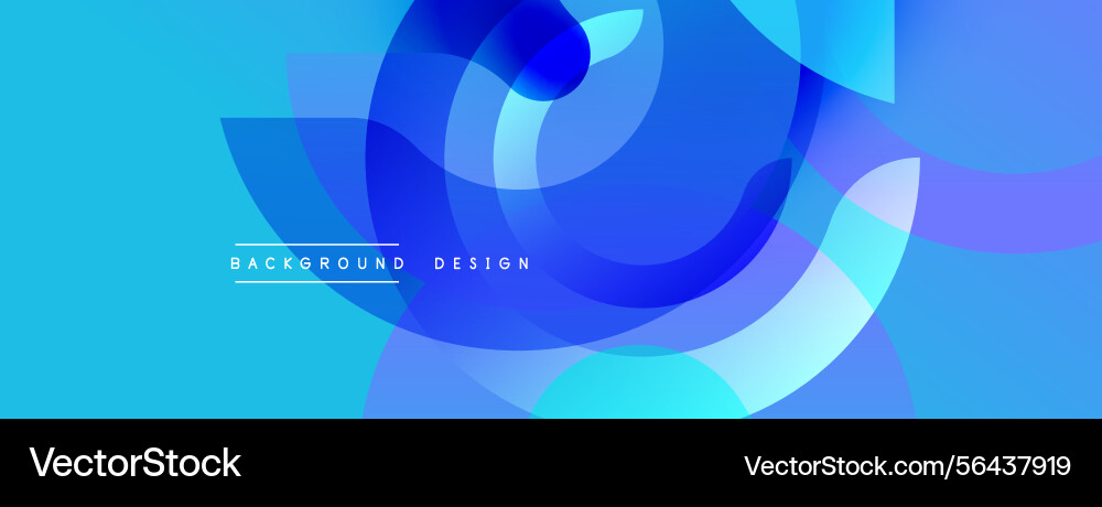 Abstract blue shapes overlap creating dynamic Abstract blue shapes overlap creating dynamic vector image