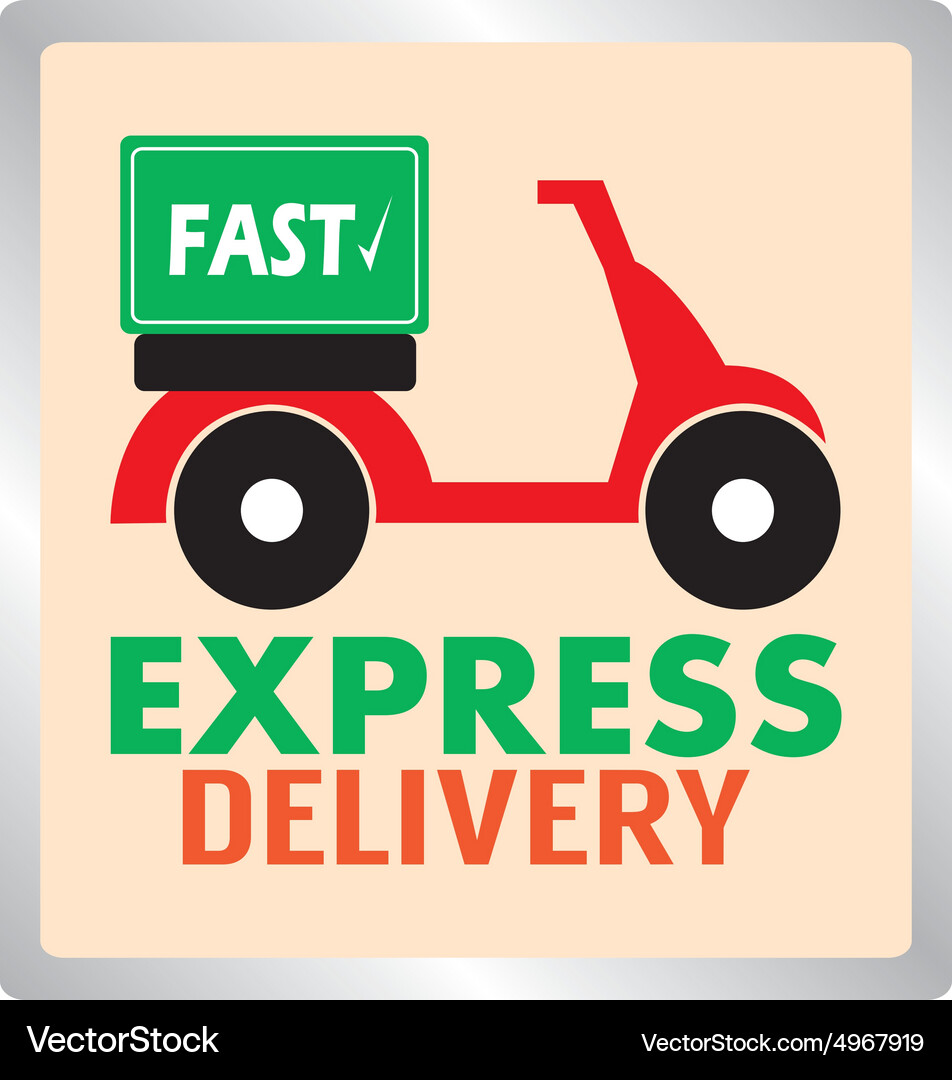 Abstract delivery object on a white background Vector Image