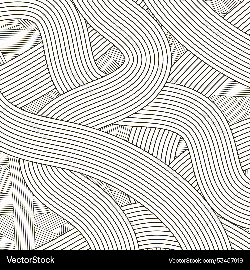 Abstract line pattern retro lined vector image