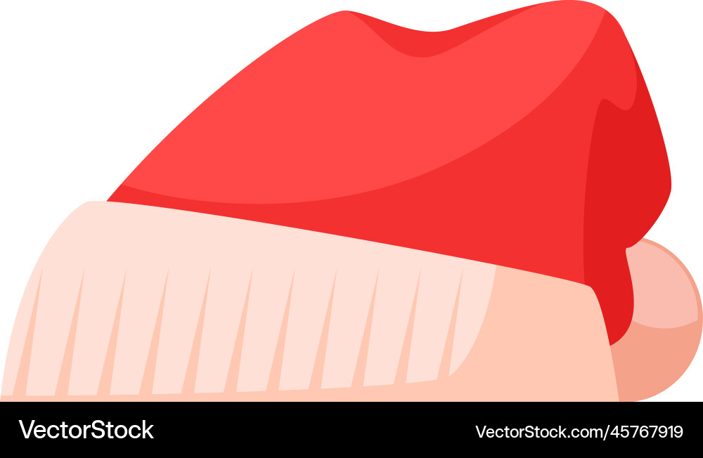 Cartoon mountaineering hat composition vector image