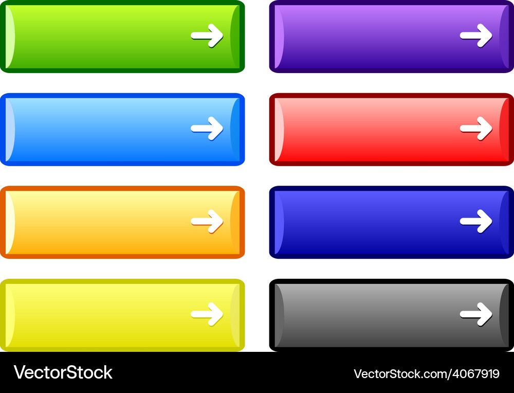 Web buttons Vector Image