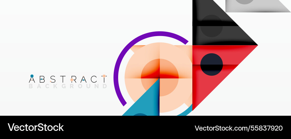 Abstract geometric composition with intersecting Vector Image