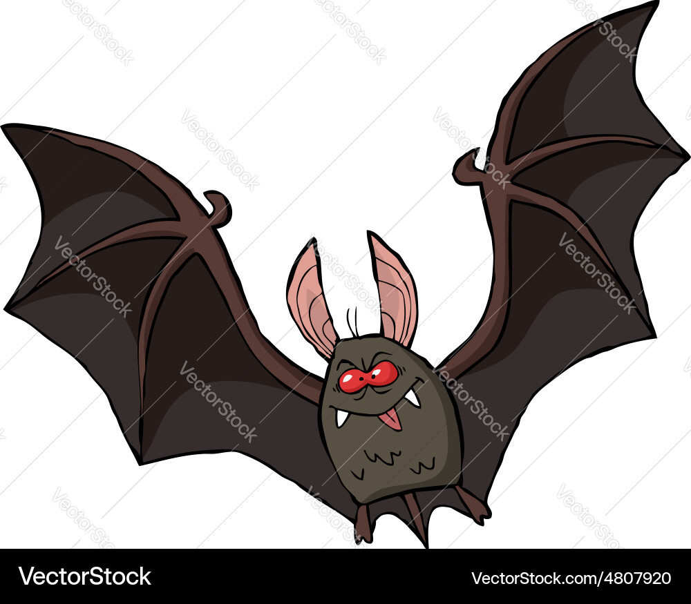 Cute Cartoon Bat Royalty Free Vector Image - VectorStock