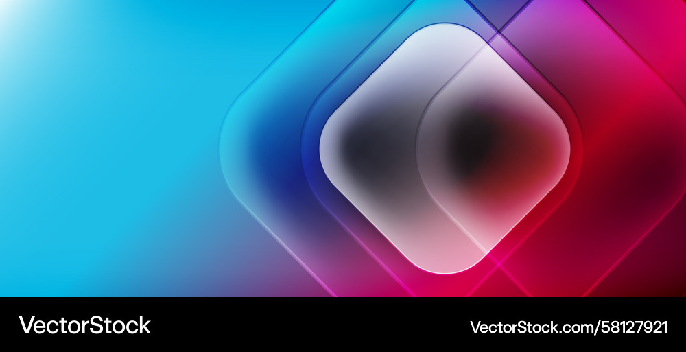 Abstract Concentric Gradient Squares Vector Image