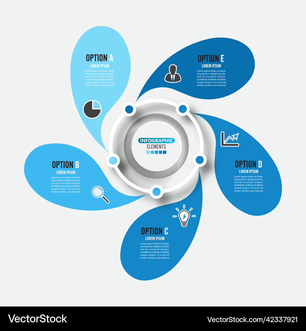 Abstract elements of graph infographic template Abstract elements of graph infographic template Vector Image