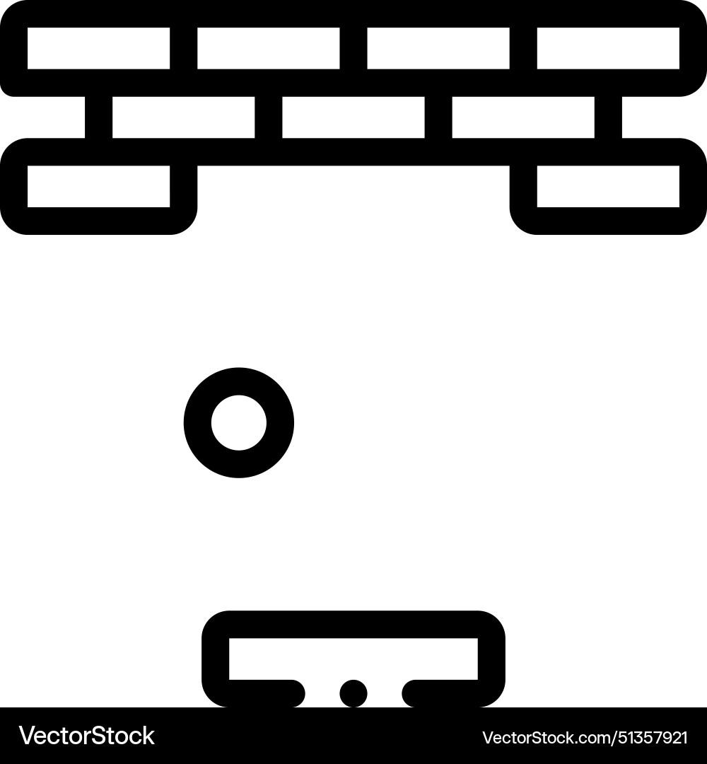 Arcade icon thin linear style design isolated Vector Image